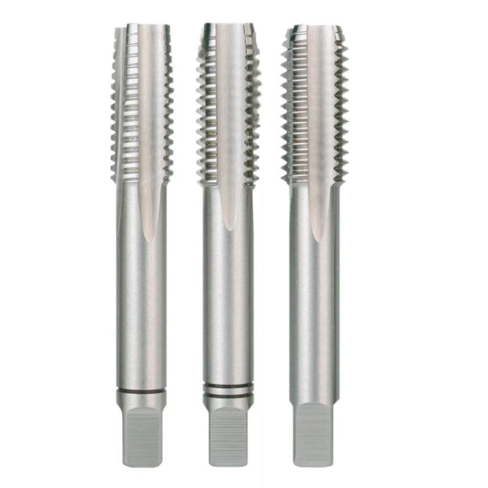 Kit Maschi Per Filettatura Tubi NPT - 6 Pezzi In Acciaio Carbonio, Da 1/8" A 1" - Foto 2