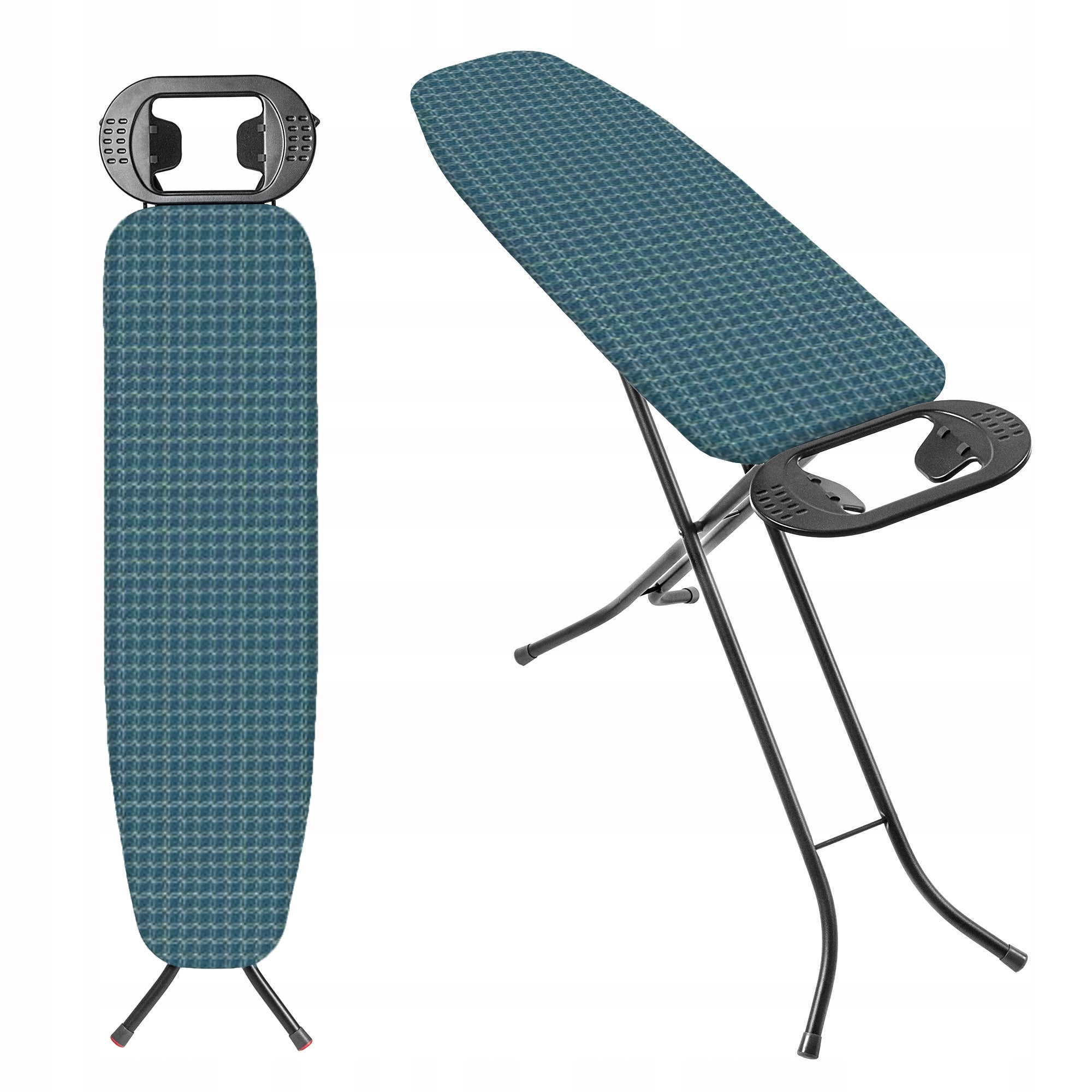 Table à repasser KADAX 120x38 cm de large avec prise + housse complète pas cher