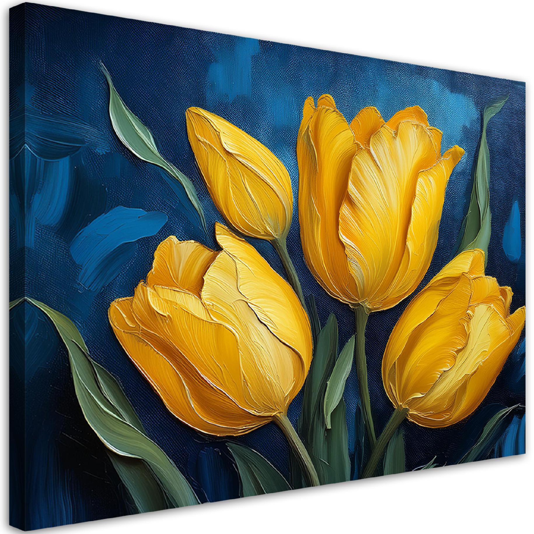 Obraz na płótnie, Kwiat Natura Tulipan 120x80