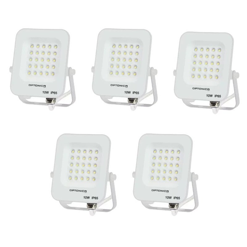 Lot De 5 Projecteurs LED 100W Blanc Étanche IP65 9000lm 477W Blanc Naturel 4500k 92196854
