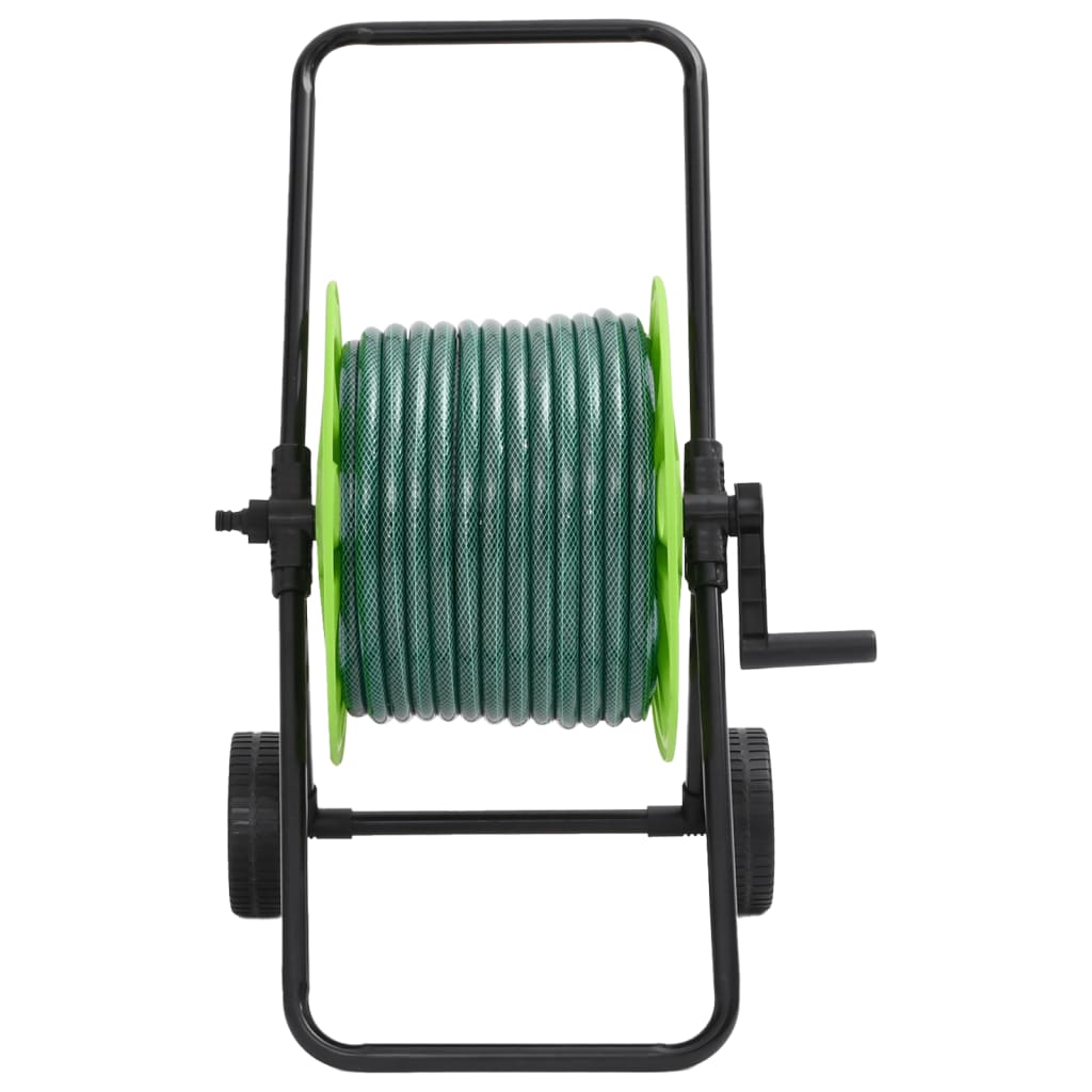 Set Racores Carrete de manguera con set de racores PVC verde 0,75