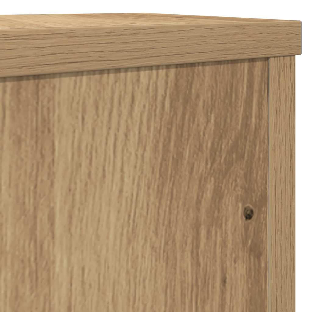 Lot de 2 supports pour plantes chêne artisanal en panneau de bois - 7