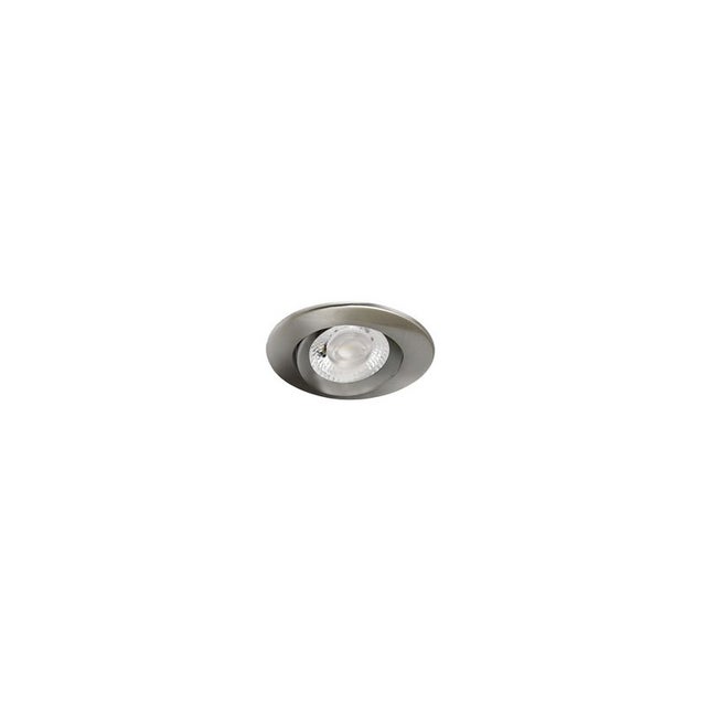 Spot LED encastré AXEL - Recouvrable - 6W - 3000/4000K - Rond - Acier - Nickel - Non Dimmable