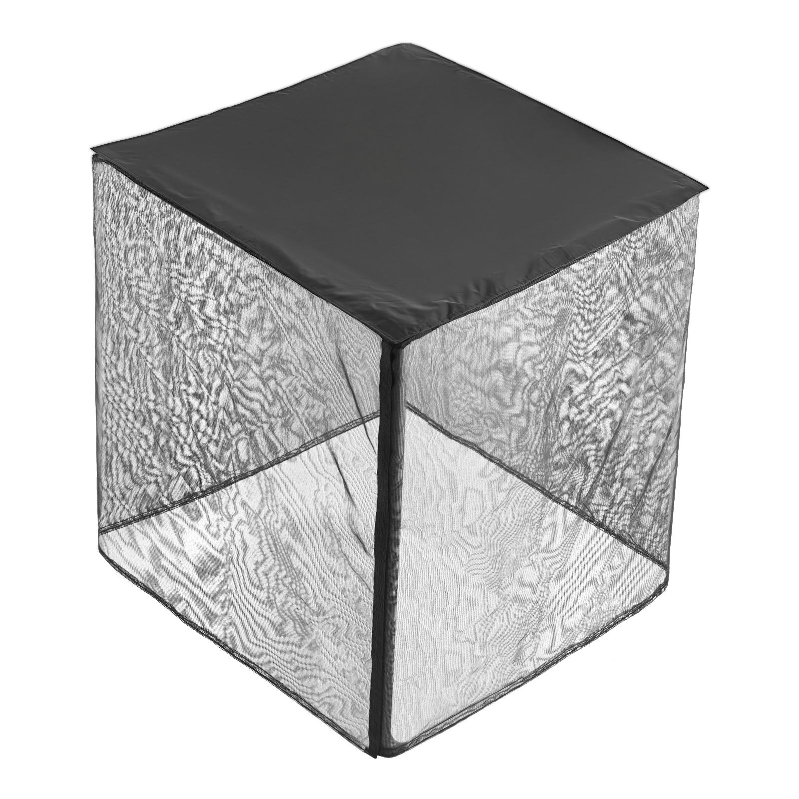 Capa ar-condicionado externo VEVOR, 71,1x71,1x81,2 cm, tecido poliéster e malha PVC, topo removível impermeável, tamanho universal - 9