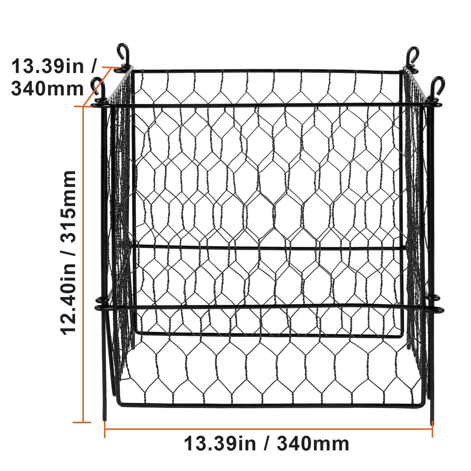 Lot de 4 cages grillagées pour plantes SucceBuy 34 × 34 cm, clôtures extérieures solides, protège fleurs, légumes et plantations - 2