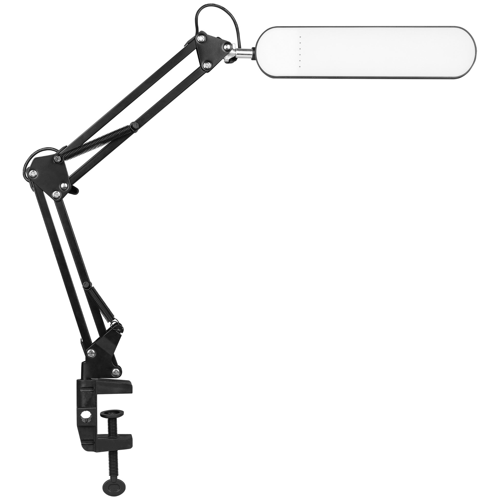 Lampa biurkowa kreślarska LED Aleda 7W 3000-6000K CCT ze ściemnianiem regulacja barwy czarna MasterLED