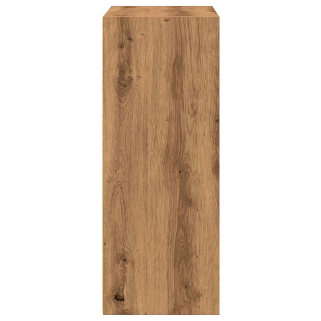 Bibliothèque pour Séjour en Bois Marron H. 30 x l. 60 x P. 30 cm - 5