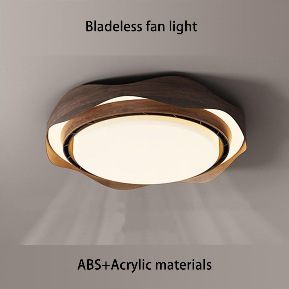 Ventilateur de plafond moderne sans pales avec éclairage — Ventilateur de plafond LED encastré intelligent pour chambres à coucher - 5