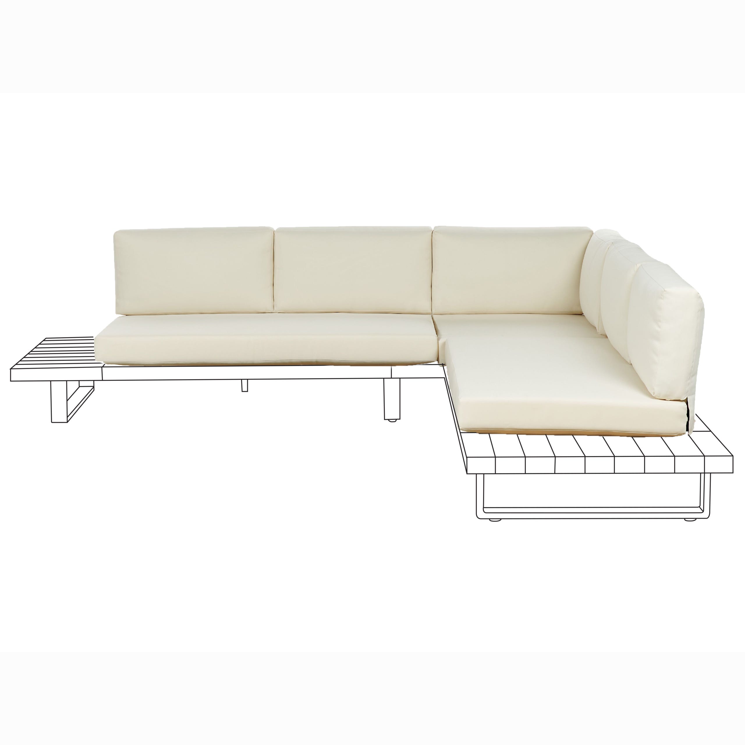 Ensemble De Housses De Coussins D ext rieur MYKONOS Blanc Cass Leroy Ensemble De Housses De Coussins D ext rieur MYKONOS Blanc Cass Leroy