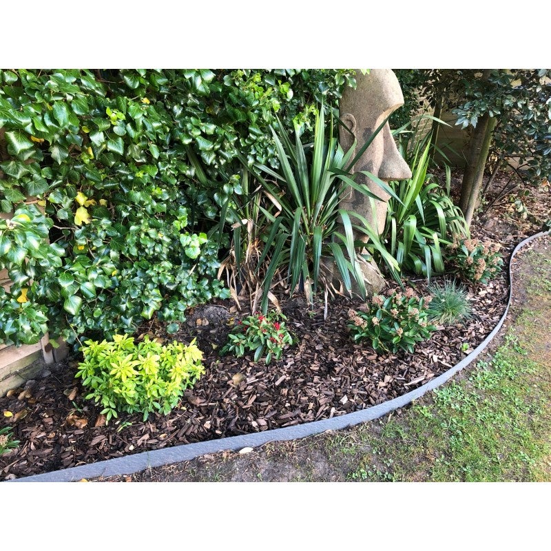 Ecolat Bordure de jardin H.14 cm rouleau - Gris 2000 - 5