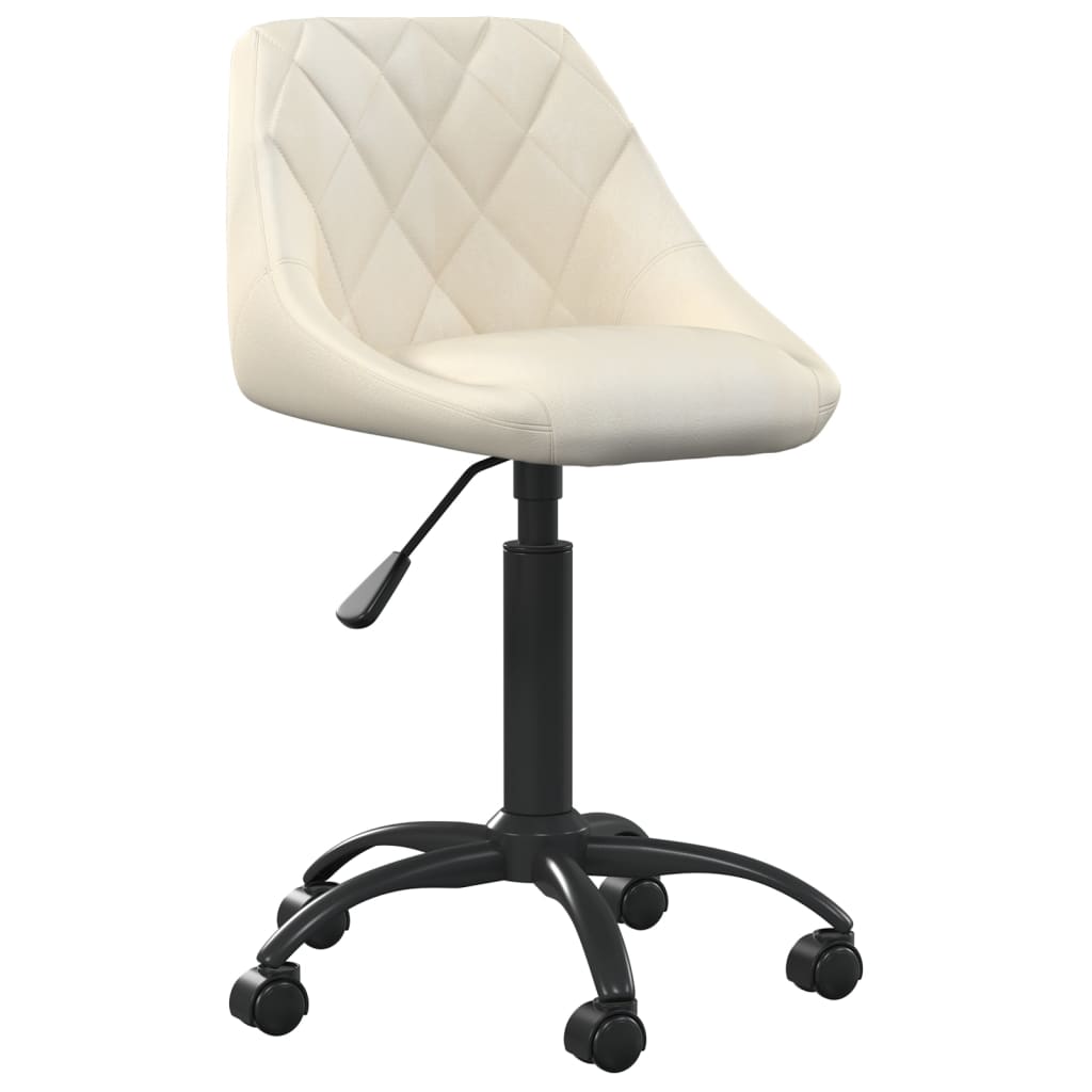 Vidaxl  Silla De Oficina De Terciopelo Crema , Leroy Merlin