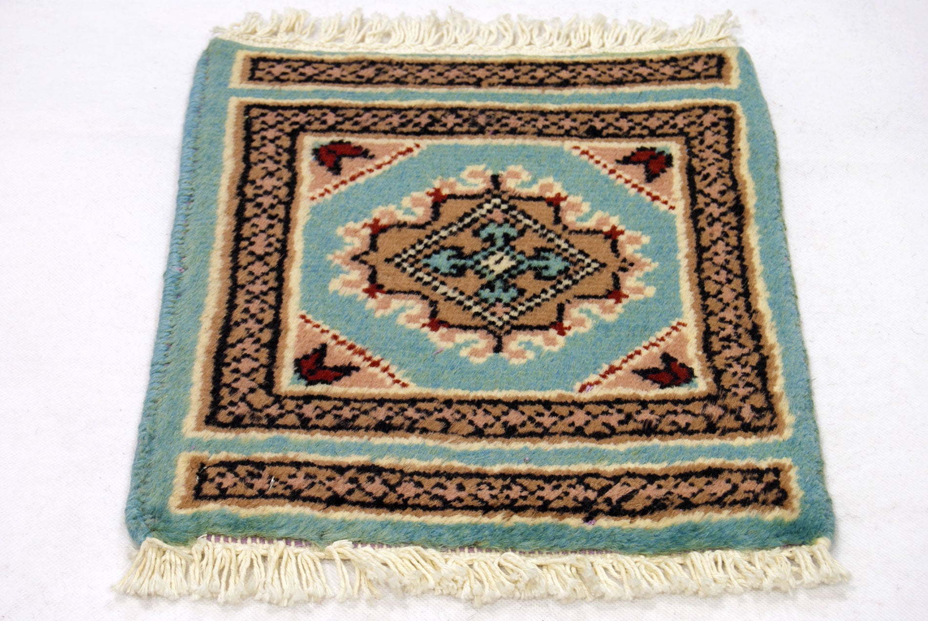 Mały dywan z wełny merynosów Islamabad - 30x30 cm (GalleriaFarah1970)