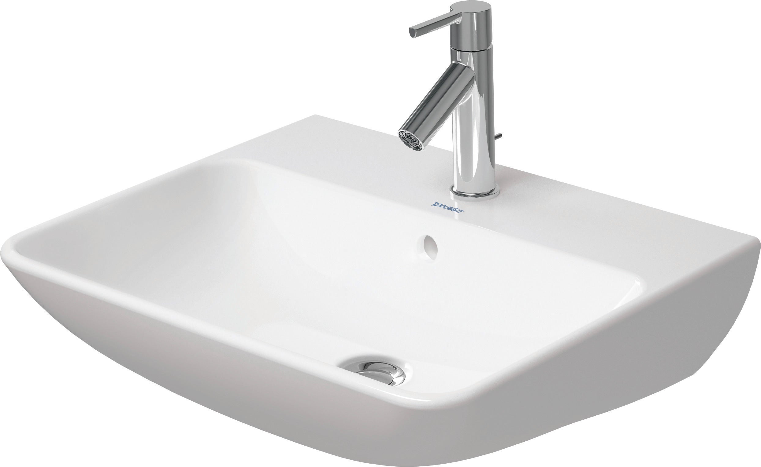 Lavabos duravit me by starck con rebosadero, con grifo, 1 agujero para grifo, 550mm, 2335550000, color: blanco