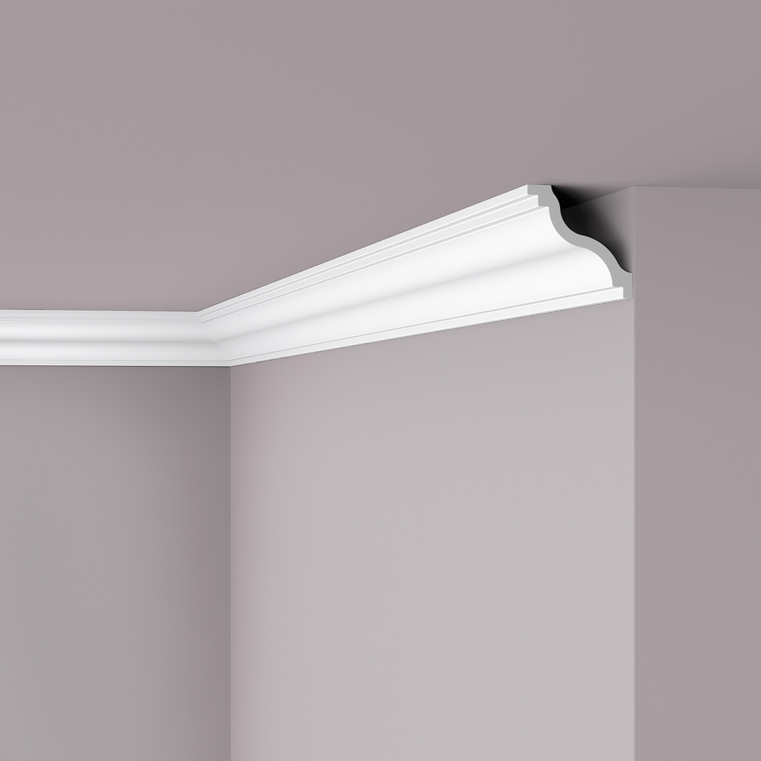 Sl nomastyl moldura de techo poliestireno noël & marquet 100 x 100 x 2000 1 pieza