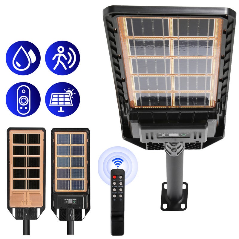Projecteur LED Solaire Extérieur Avec Détecteur De Mouvement - 100 COB, 180 Lumens, IP65 - Pour Jardin, Entrée, Allée