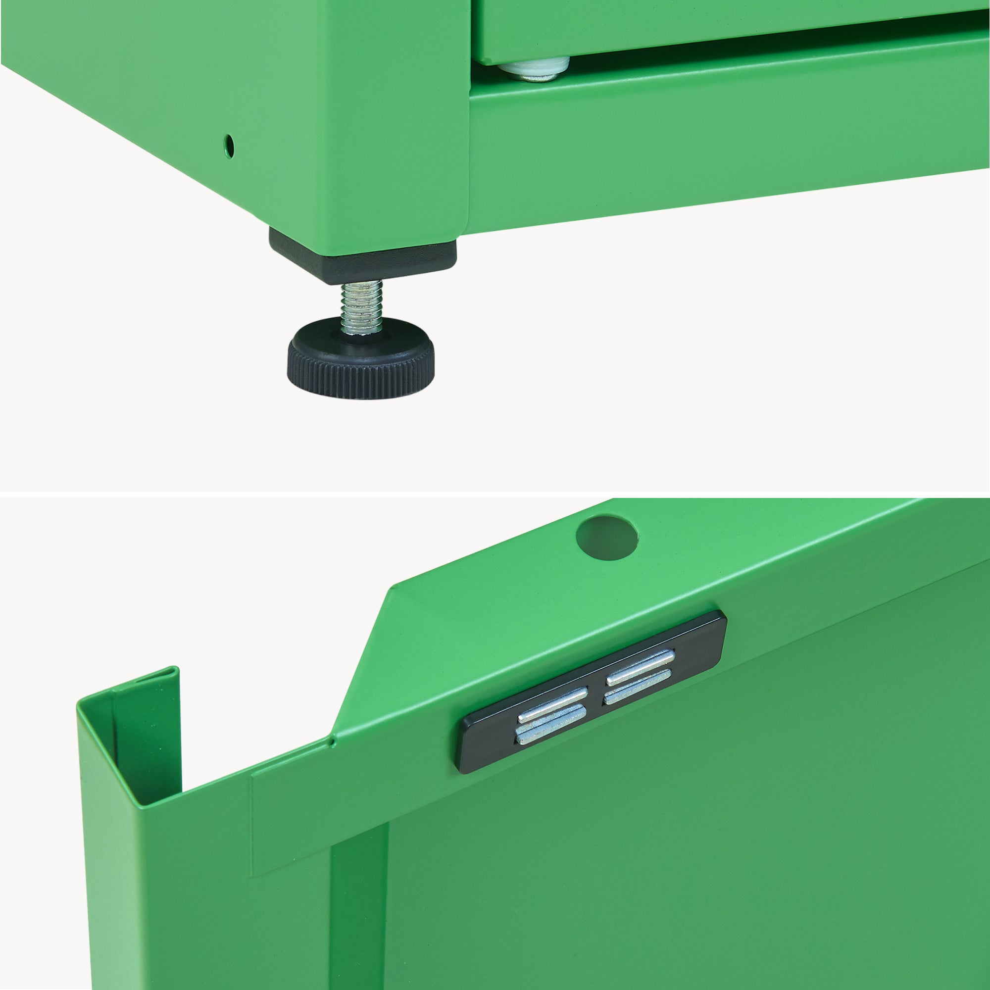 Armoire métallique Burlöv acier 88 x 40 x 35 cm vert pomme [en.casa] - 10