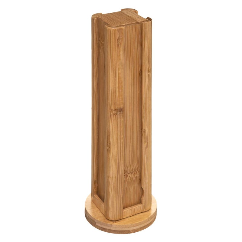 Pojemnik na 32 kapsułki obrotowy bambusowy