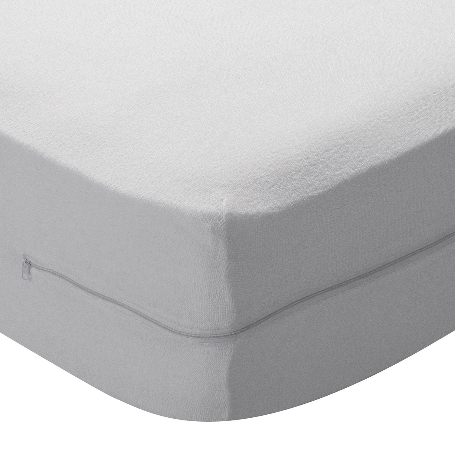 Savel - Housse De Matelas élastique Et Respirante | 90 X 190/200 | Protecteur/Couvre-Matelas Ajustable Avec Fermeture éclair. Tissu Résistant En Coton. Hauteurs De Matelas Allant Jusqu'à 30 Cm