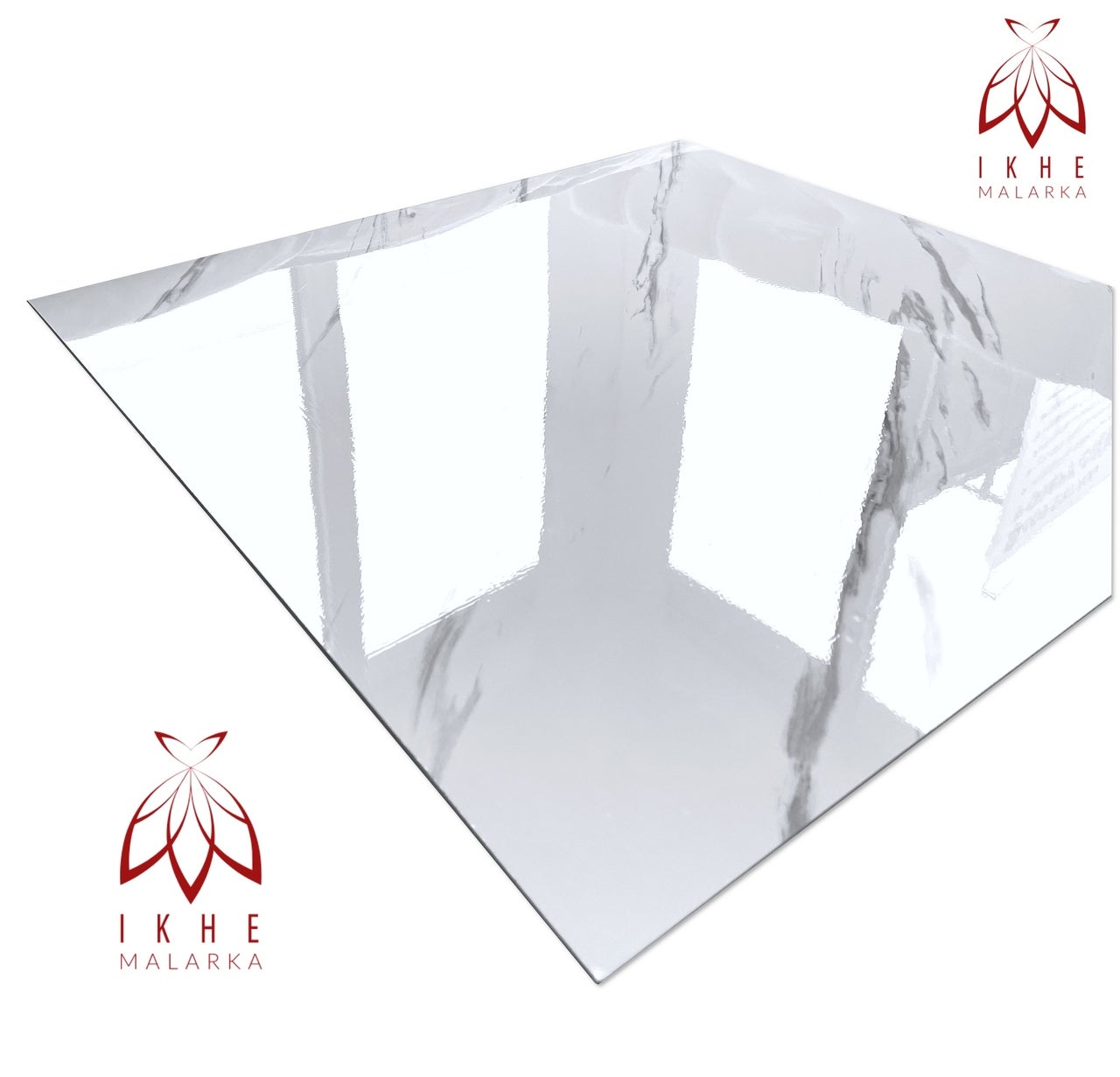 SPC imitation carrelage Panneaux muraux et de plafond, pour salle de bain & cuisine, 60x60cm - 0,36m². 1 morceau, de revêtement mural PUV5 - 2