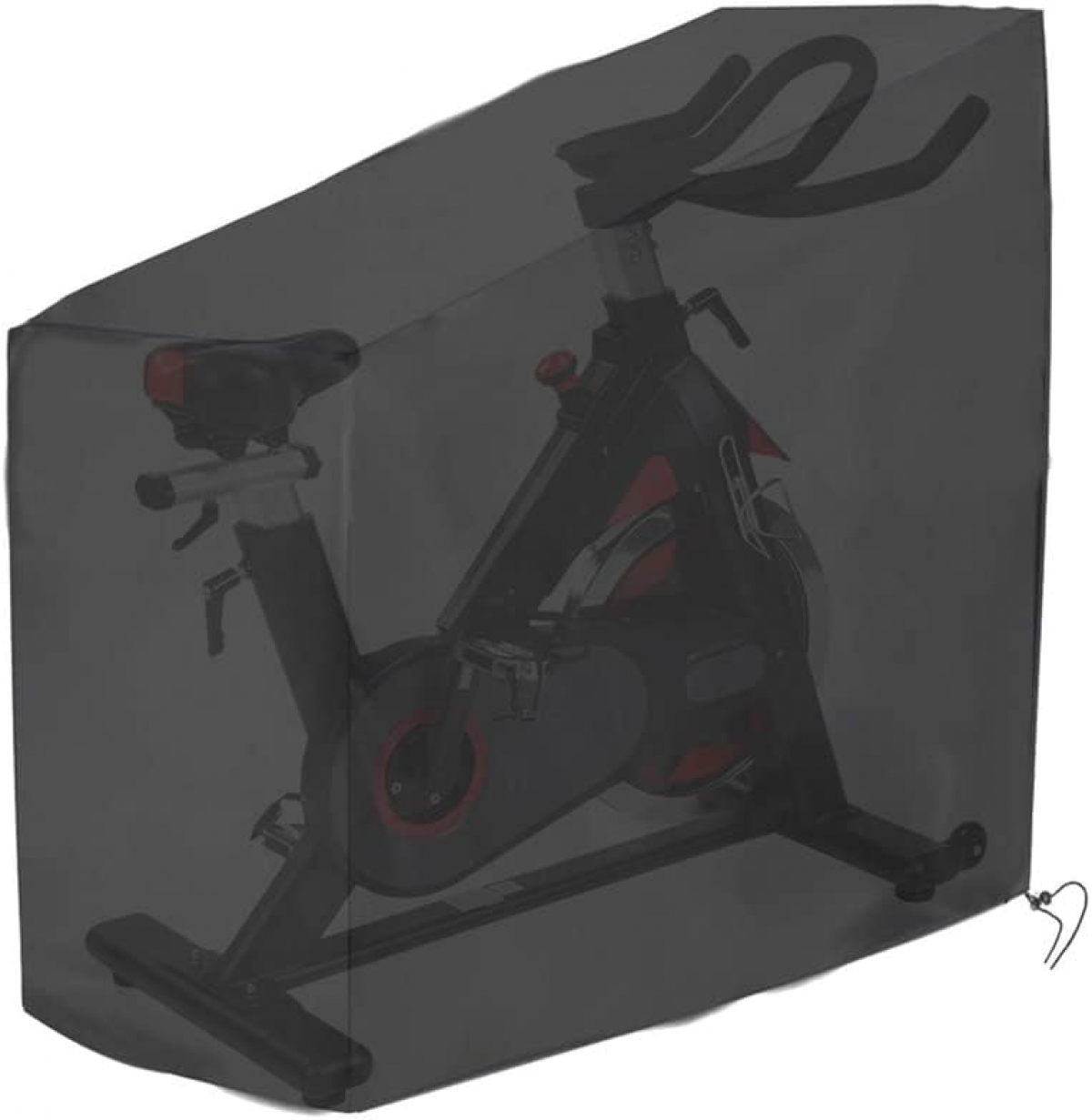 POHOVE Housse De Protection Pour Vélo D'appartement – Tissu Oxford, Anti-UV, Imperméable, Coupe-vent, Noir (123x58x142 Cm Ou 140x60x160 Cm)
