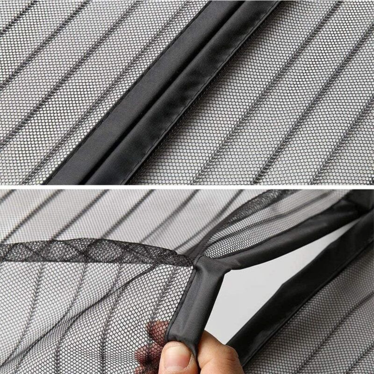 Mosquitera para Ventana Magnética Cierra Automáticamente mosquitera para puerta ventana sin necesidad Perforar compatible con Mayoría los Tipos Negra - 2