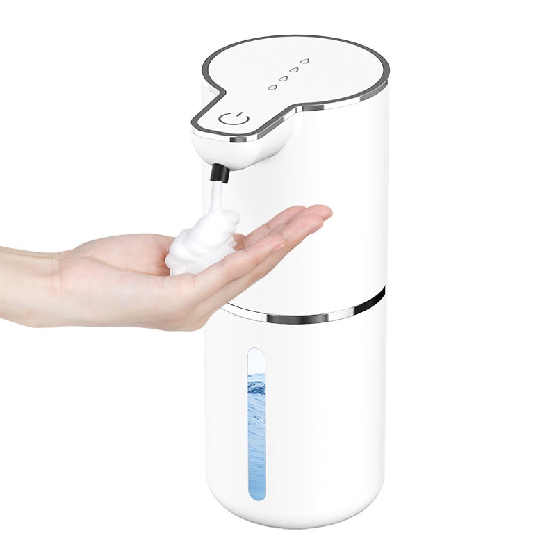 Automatyczny dozownik mydła w pianie - z czujnikiem - 350 ml - ładowany przez USB - Dozownik mydła w pianie - biały