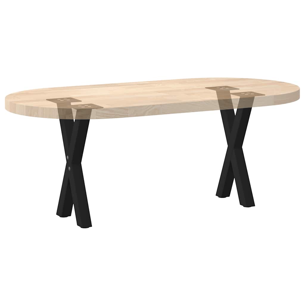 Pernas de mesa de centro Form X 2 unidades aço preto 38x(42-43) cm - COMFORTXL - 8