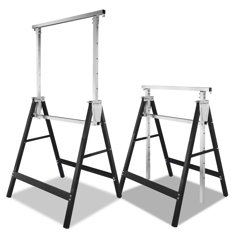 2x caballete de andamio caballete de trabajo 200kg regulable en altura 7 veces