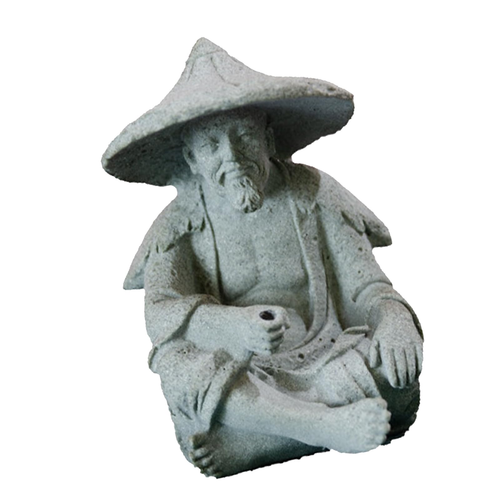 Figurine Vintage Pêcheur Doré – Statue Homme Poisson, Décoration, Occasion