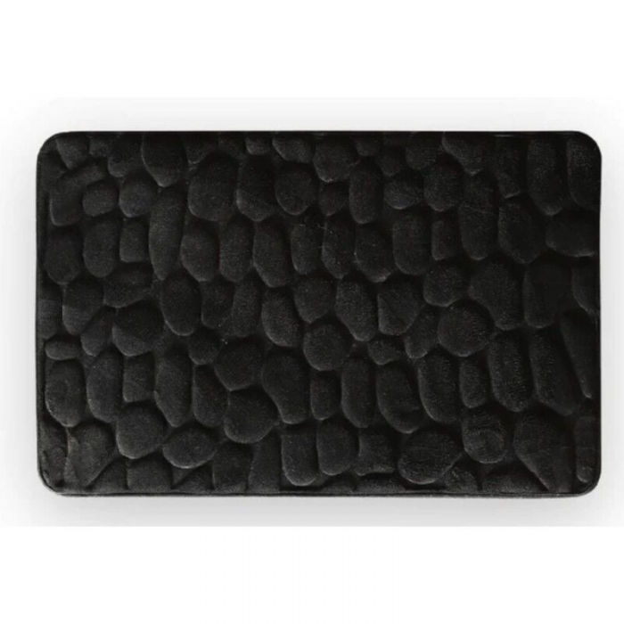 Chłonna mata łazienkowa z mikrofibry 50 x 80 cm, czarna