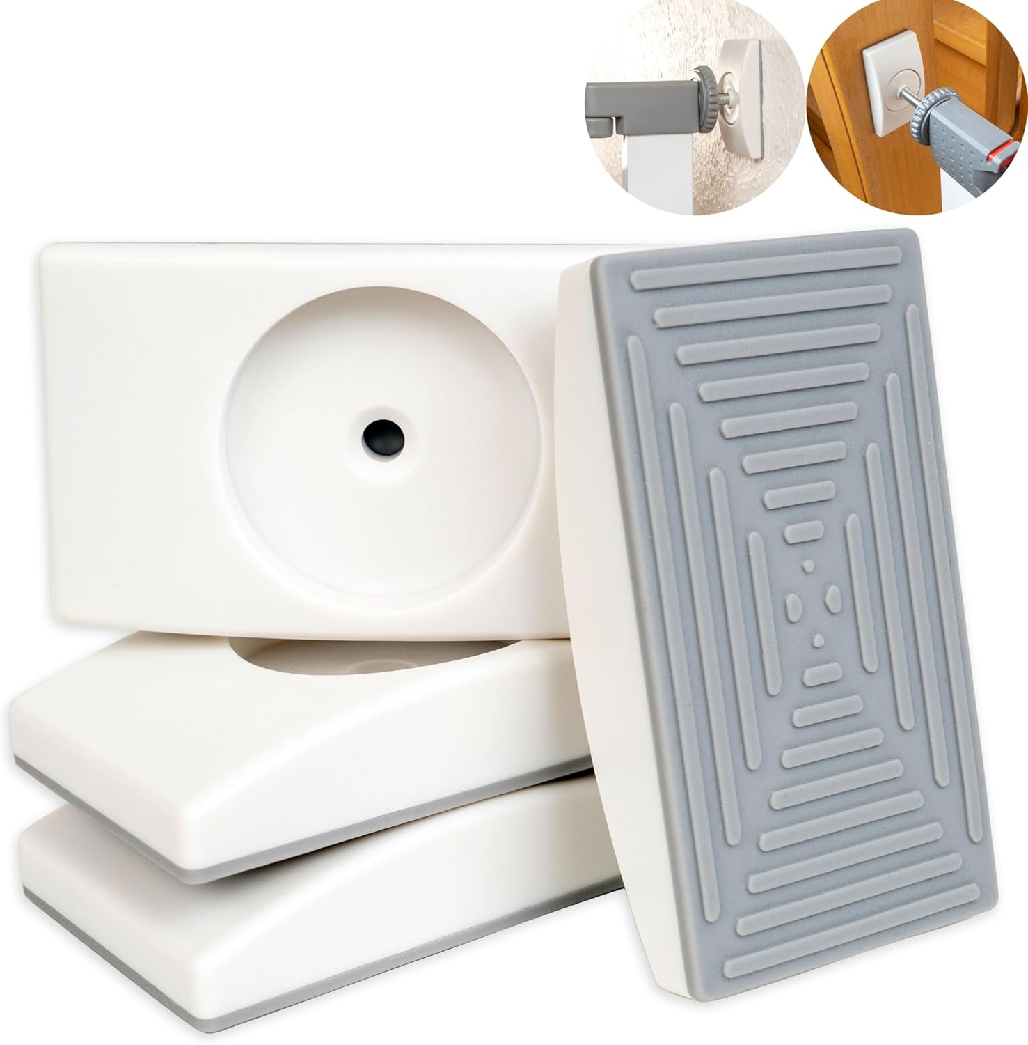 Barrière Bébé Télescopique Sans Perçage - Largeur Ajustable Jusqu'à 124 Cm - Pour Escaliers, Portes