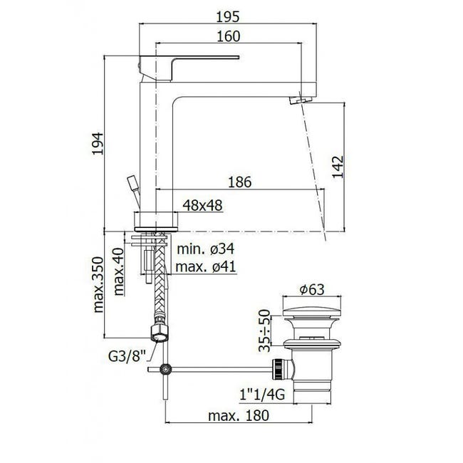 Alfombra viscoelástica 50x80 con base antideslizante Mousse de