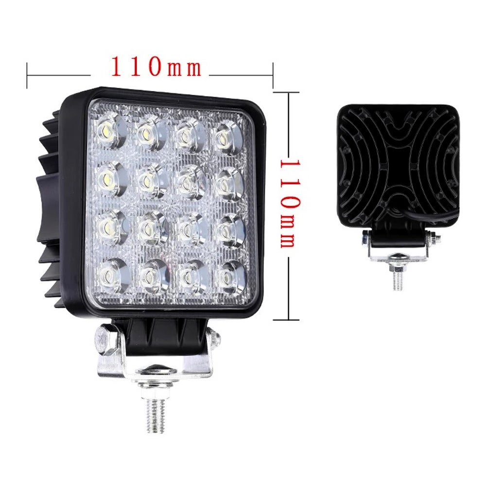 Luci Auto 2 Fari Da Lavoro Quadrati A LED Quadrati Da 18 W DC 12 V 24 V Per Trattori Quad Fuoristrada Impermeabili 91280223 Beta Rr 50 - Foto 6