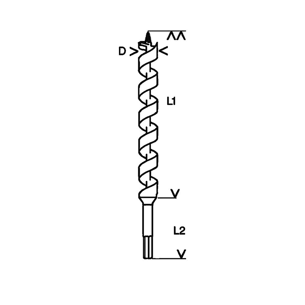 Bosch Professional - Meche Simple Spirale 18X360X450mm - 2608597645 - 2