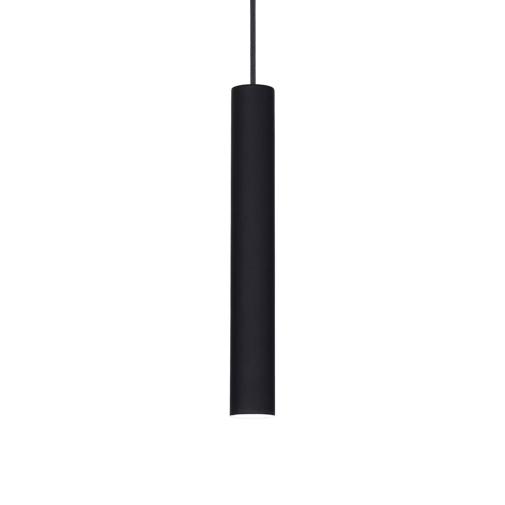 Ideal Lux  Suspension Design Tube Aluminium Noir 1 Ampoule 55Cm , Leroy Merlin