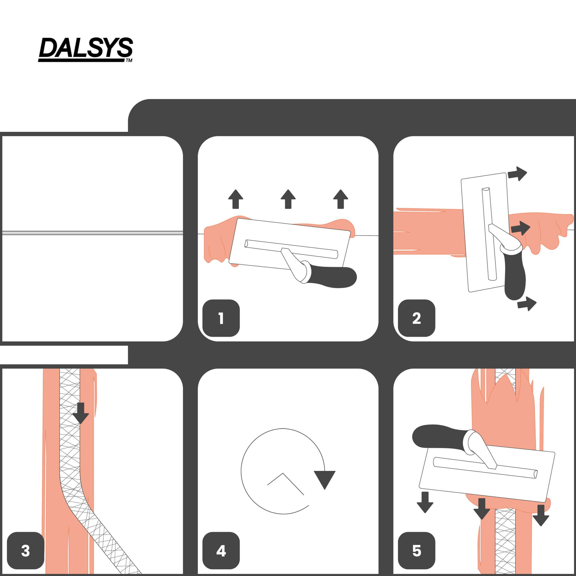 Bande à joint en fibre de verre Dalsys 5cm x 25m blanche - 5