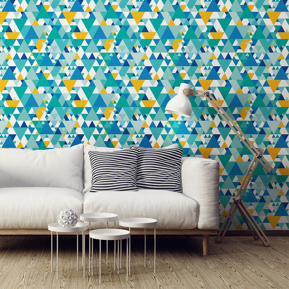 Vinilo papel pintado escandinavo ystad - adhesivo de pared - revestimiento sticker mural decorativo - 50x50cm