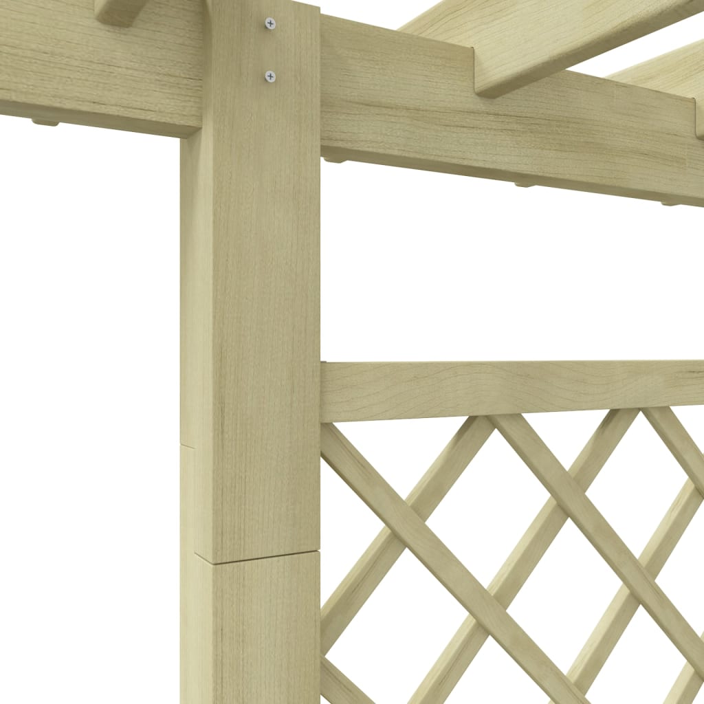 Jardinière | Bac à fleurs | Pot de fleurs pergola 162 x 56 x 204 cm Bois230260 - 4