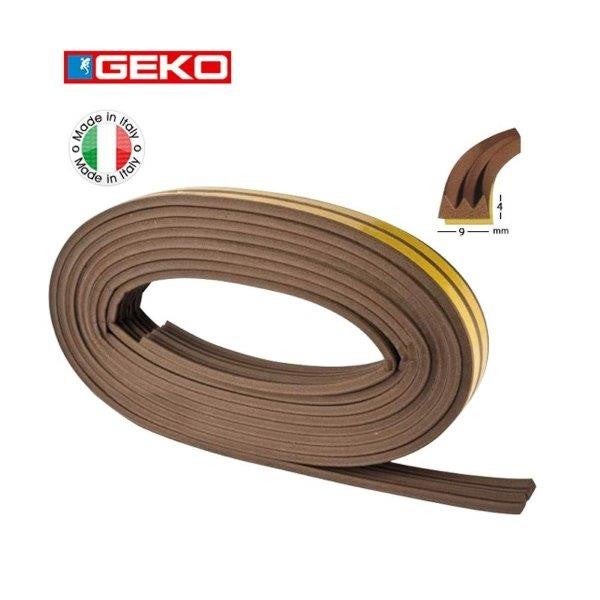 Burlete caucho tipo e marron 6 metros x 9 mm emme 1000-2 - 6