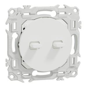 Interrupteur Double Va-et-vient Schneider OVALIS S260214 - Occasion, Fonctionnel