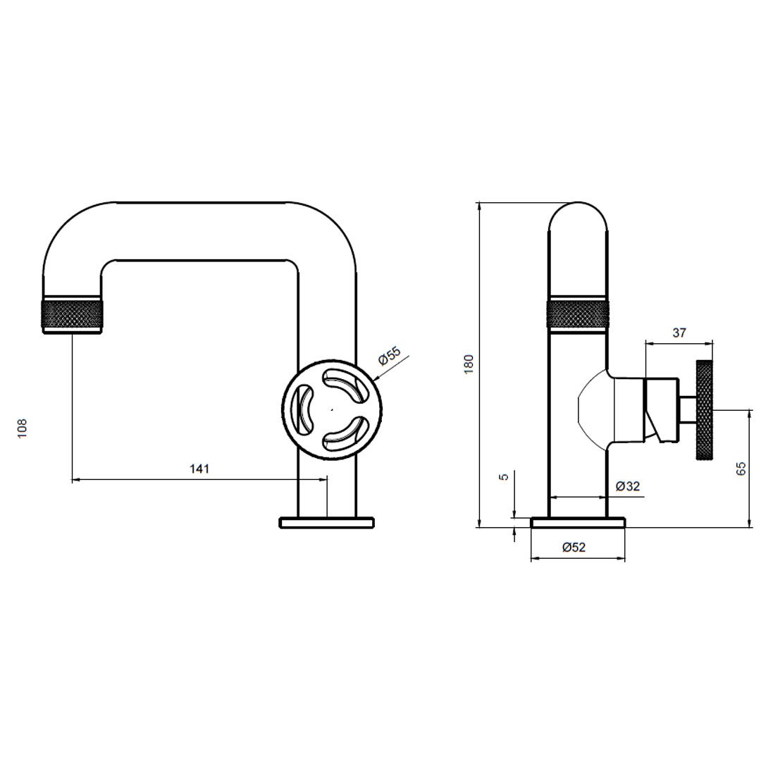 Factory mitigeur lavabo bas noir - 3