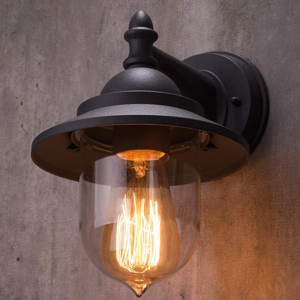 Lampada A Sospensione Per Esterno CRISTHER LIGHTING INDURA Globo - Bianco/Nero - Resistente Agli Agenti Atmosferici
