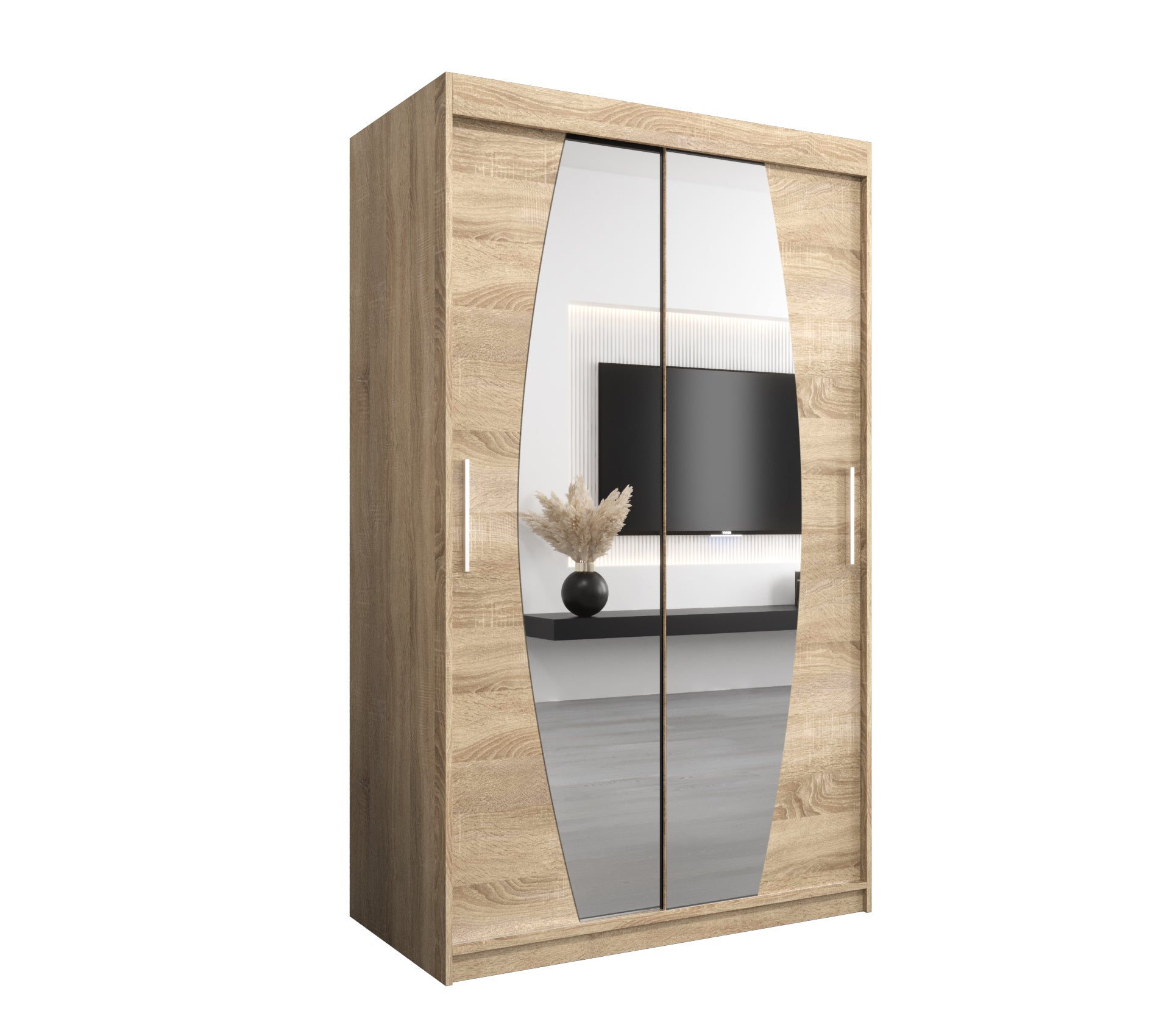 Szafa przesuwna garderoba ELYPSE 120 x 62 x 200 cm Sonoma - Abiks Meble