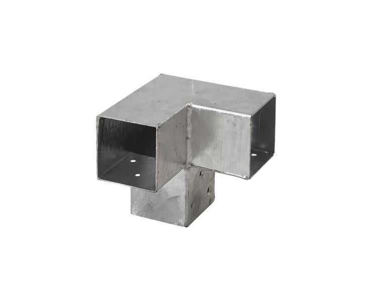 Conector de pérgola galvanizado para 3 postes de 7 x 7 cm - Por Unidad