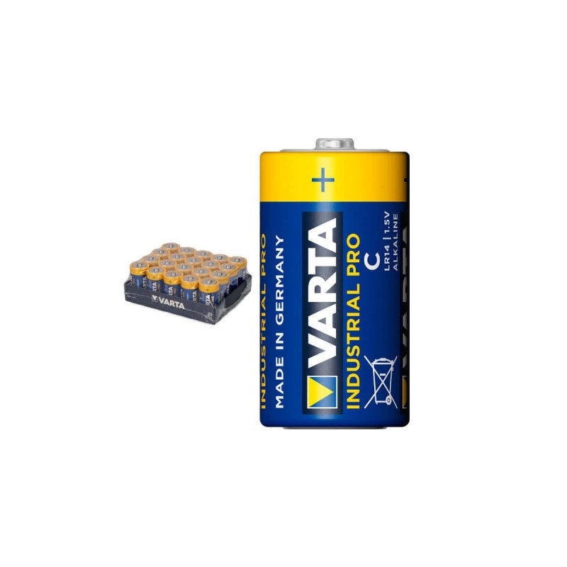 Baterie alkaliczne VARTA Industrial Pro LR14 C zestaw 20, 1,5 V, długi czas działania