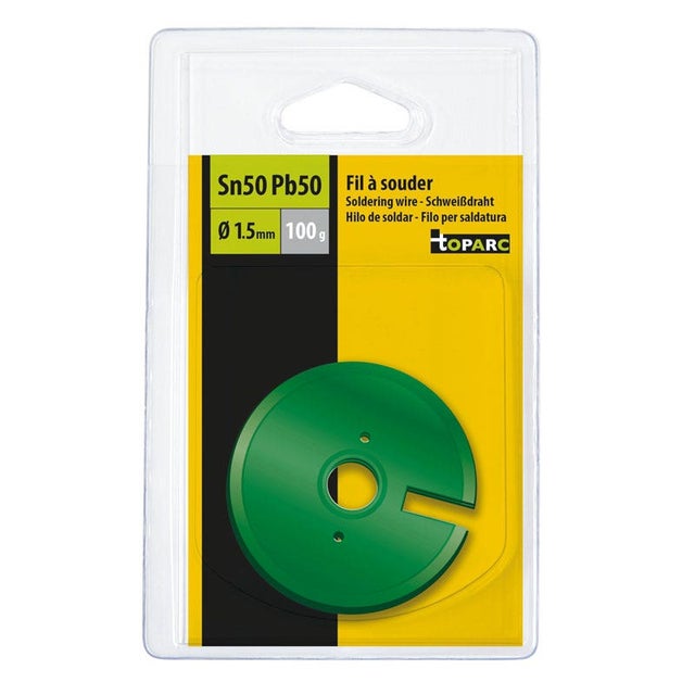 Stagno per saldatura Rosfix Sn63Pb37 1mm 500g 2% Flussante in bobina