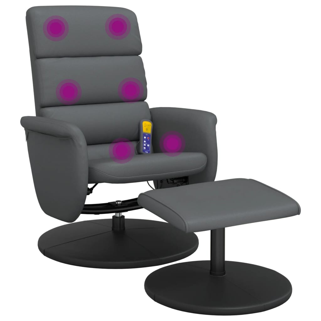 Chaise Gaming GTPLAYER Ergonomique - Dossier Inclinable 90-155° - Repose-pieds Intégré - Cuir Synthétique Rouge - Support 150 Kg