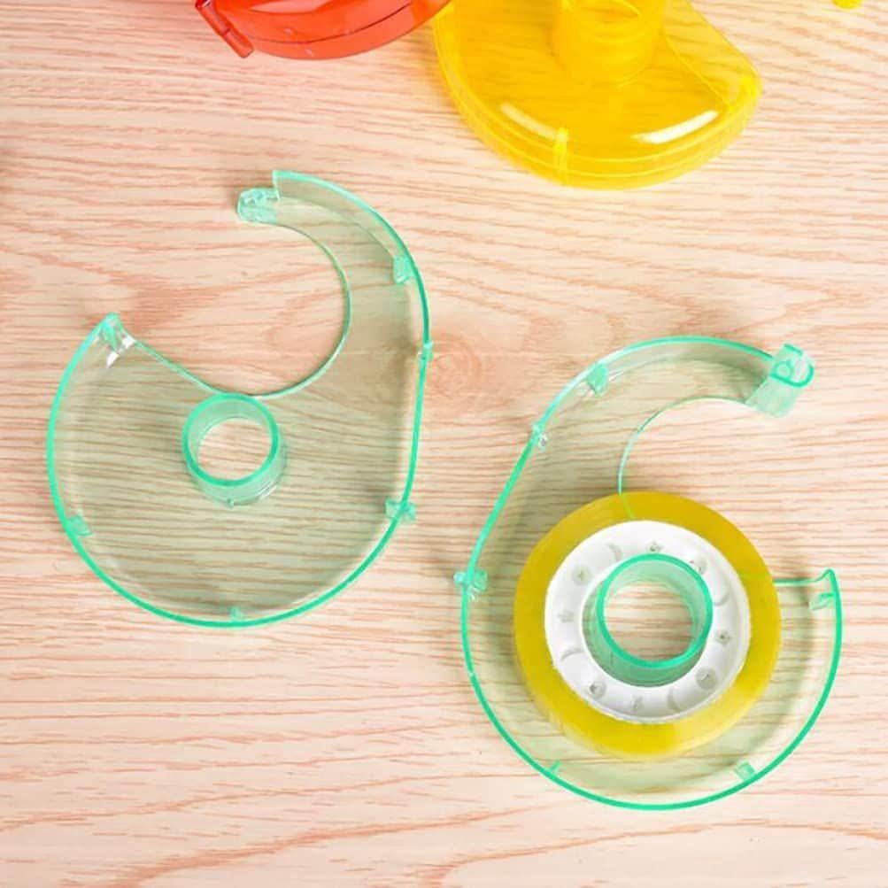 Set di 3 dispenser per nastro adesivo, supporto per taglierina in plastica trasparente, dispenser per nastro adesivo in carta giapponese, accessorio p - 3