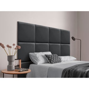 Testiera Letto Imbottita In Velluto Marrone - Pannelli Autoadesivi 120cm - Foto 2