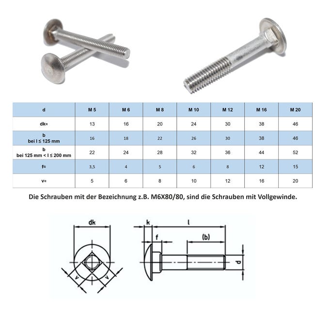 Viti A Testa Tonda M8 X 20mm - 25 Pezzi In Acciaio Inox, Filettatura Completa, DIN 603, Per Fai Da Te E Professionisti - Foto 14
